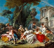 The Bird Catchers, 1748. Creator: Francois Boucher