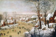 The Bird Trap c1584-1638. Artist: Pieter Brueghel the Younger