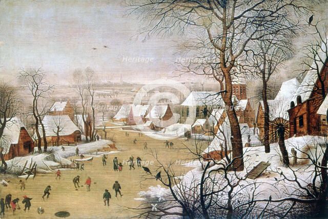 'The Bird Trap', c1584-1638. Artist: Pieter Brueghel the Younger
