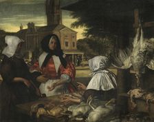The Birdmarket, Amsterdam, mid-late 17th century. Creator: Emanuel de Witte