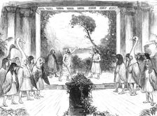 "The Birds" of Aristophanes, played at Cambridge University, 1883. Creator: Unknown