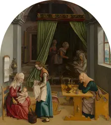 The Birth of Mary. Creator: Anon