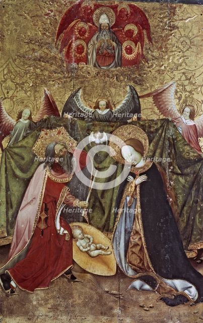  'The Birth of Jesus', table of the Verdu altarpiece by Jaume Ferrer II.