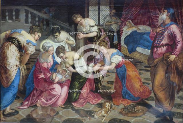 The Birth of John the Baptist, 1550. Creator: Jacopo Tintoretto.