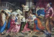 The Birth of John the Baptist, 1550. Creator: Jacopo Tintoretto