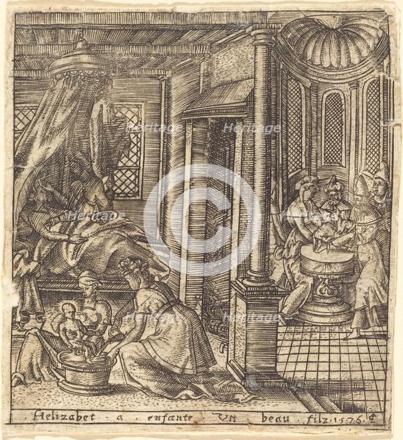 The Birth of John the Baptist, 1576. Creator: Leonard Gaultier.