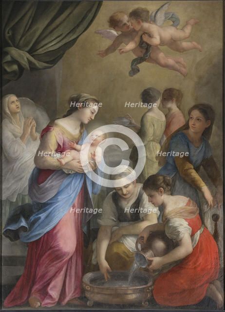 The birth of John the Baptist, 1675. Creator: Bricci, Plautilla (1616-1705).