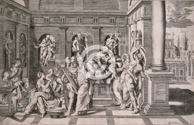 The Birth of John the Baptist, c1546. Creator: Giulio Bonasone.