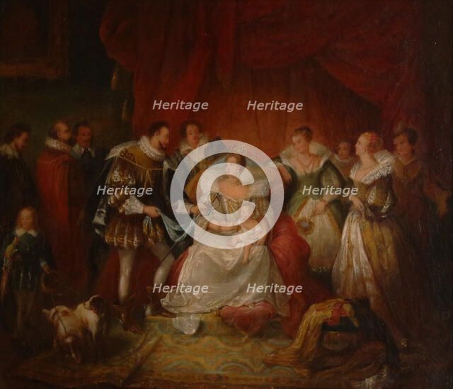 The birth of Louis XIII. Creator: De Bay, Caroline Louise Emma (1809-1832).