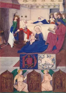 The Birth of Saint John the Baptist c1455, (1939). Artist: Jean Fouquet