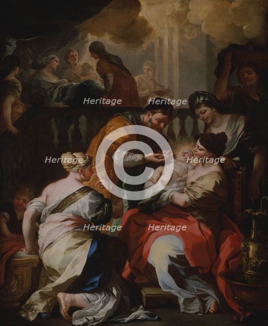 The Birth of the Virgin, ca. 1690. Creator: Francesco Solimena.