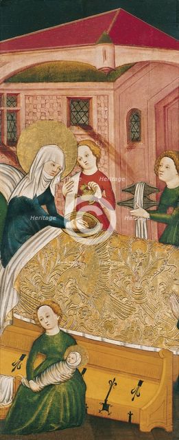The Birth of the Virgin. Artist: Master of Konstanz (active ca 1430)