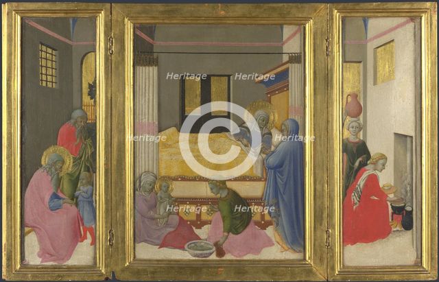 The Birth of the Virgin, c. 1440. Artist: Master of the Osservanza Triptych (active 1430-1480)
