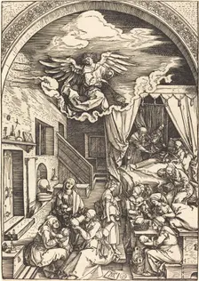The Birth of the Virgin, c. 1503/1504. Creator: Albrecht Durer