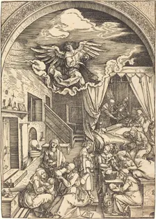 The Birth of the Virgin, c. 1503/1504. Creator: Albrecht Durer