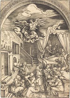 The Birth of the Virgin, c. 1503/1504. Creator: Albrecht Durer
