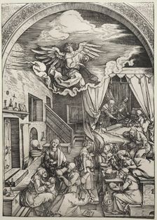 The Birth of the Virgin, c. 1503-1504. Creator: Albrecht Dürer (German, 1471-1528)