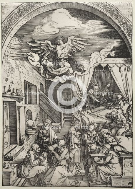 The Birth of the Virgin, c. 1503-1504. Creator: Albrecht Dürer (German, 1471-1528).