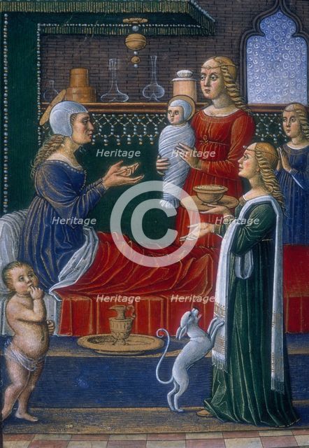 The Birth of the Virgin, end of the 15th century. Creator: Unknown.
