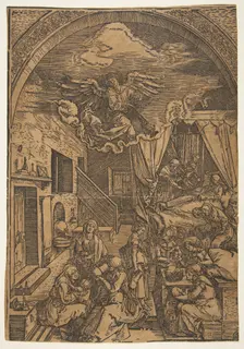 The Birth of the Virgin, from The Life of the Virgin (copy).n.d. Creator: Unknown