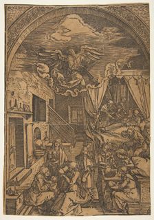 The Birth of the Virgin, from The Life of the Virgin (copy).n.d. Creator: Unknown