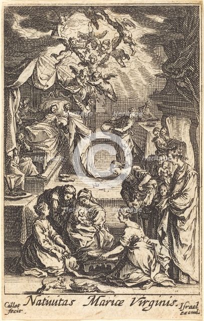 The Birth of the Virgin, in or after 1630. Creator: Jacques Callot.