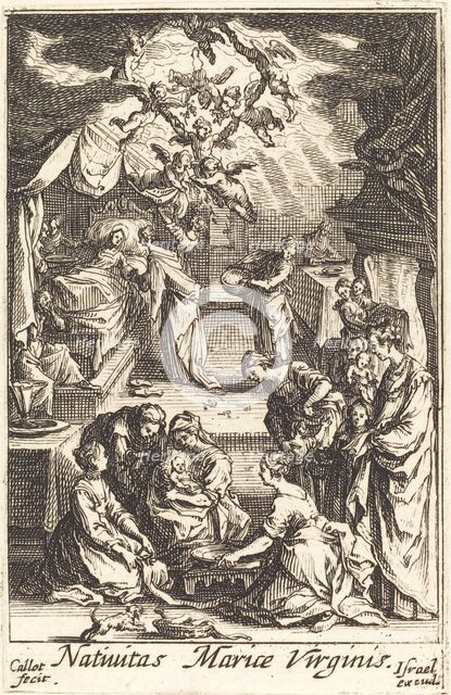 The Birth of the Virgin, in or after 1630. Creator: Jacques Callot.