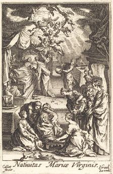 The Birth of the Virgin, in or after 1630. Creator: Jacques Callot