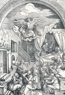 The Birth of the Virgin Mary c1503-1504, (1906). Artist: Albrecht Durer