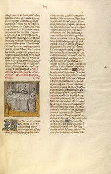 The Birth of the Virgin; Miroir Historial, about 1475. Creator: Unknown