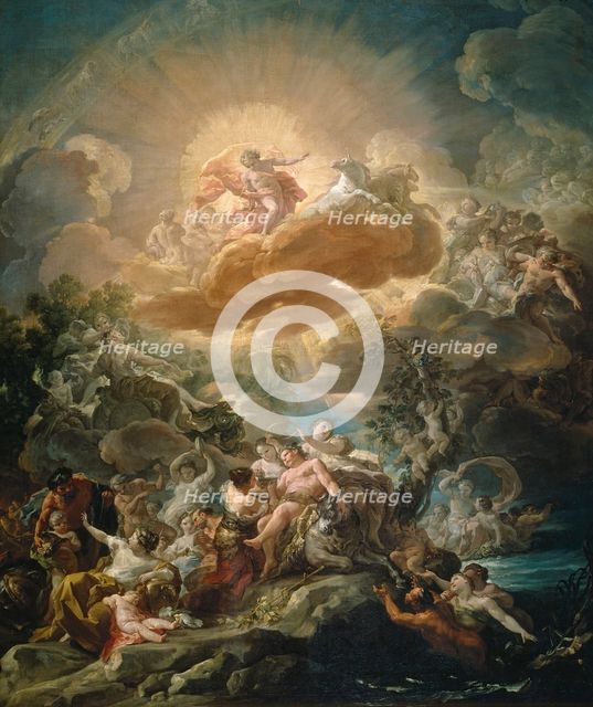 The Birth of the Sun and the Triumph of Bacchus, 1761. Creator: Corrado Giaquinto.