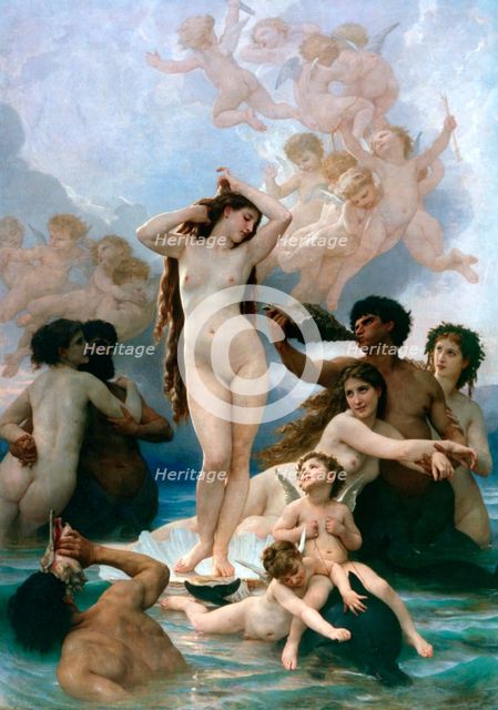 'The Birth of Venus', 1879. Artist: William-Adolphe Bouguereau