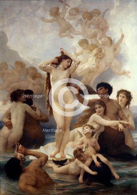 The Birth of Venus. Artist: Bouguereau, William-Adolphe (1825-1905)