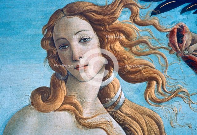 'The Birth of Venus' (detail), c1485. Artist: Sandro Botticelli