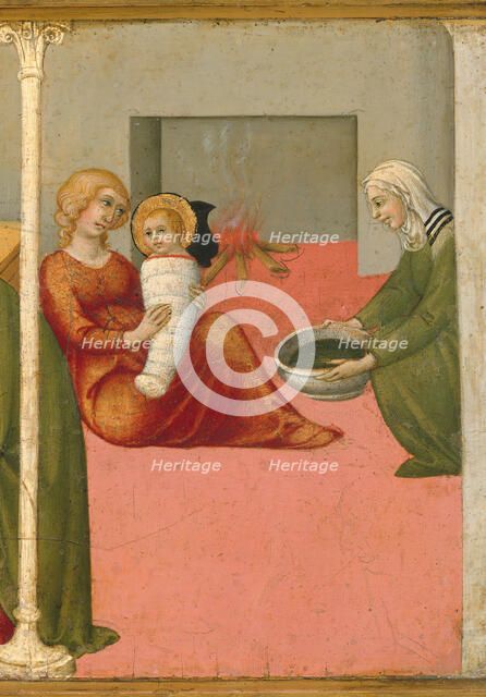 The Birth and Naming of Saint John the Baptist, 1450-60. Creator: Sano di Pietro.