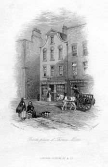 The Birth Place of Thomas Moore, Dublin, c19th century.Artist: James Tibbitts Willmore
