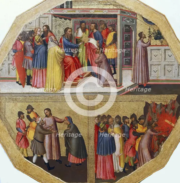 The birth tray: The Story of a False Prophet, ca 1340. Creator: Anonymous.