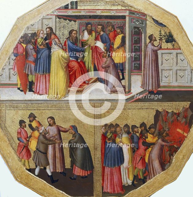The birth tray: The Story of a False Prophet, ca 1340. Creator: Anonymous.