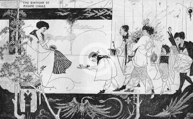 'The Birthday of Madame Cigale', c1893. Artist: Aubrey Beardsley.