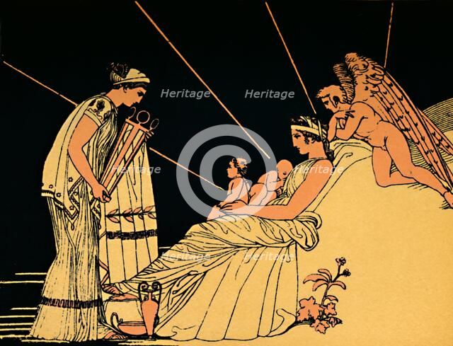 'The Birthday Gifts of Phoebus', 1880. Artist: Flaxman.