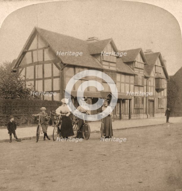 'The Birthplace of Shakespeare, Stratford on Avon, England', 1896.  Creator: Works and Sun Sculpture Studios.