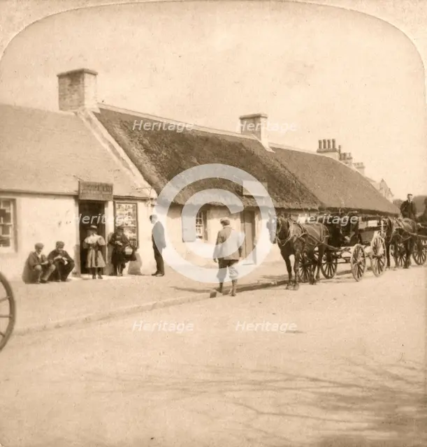 'The Birthplace of Robert Burns, Ayr, Scotland', 1896.  Creator: Works and Sun Sculpture Studios.