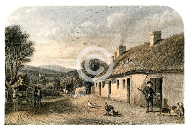 The birthplace of Robert Burns, Alloway, South Ayrshire, Scotland. Artist: Unknown