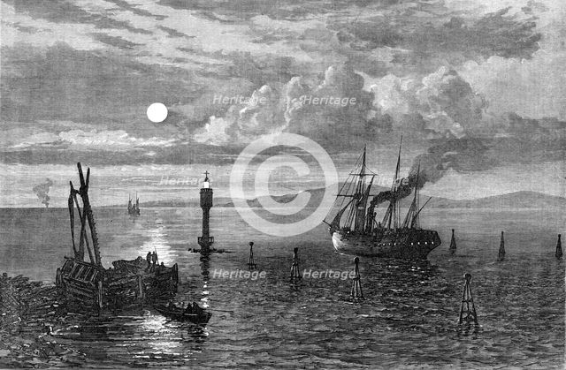 The Bitter Lakes, Suez Canal, 1870. Creator: Unknown.