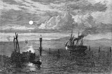 The Bitter Lakes, Suez Canal, 1870. Creator: Unknown