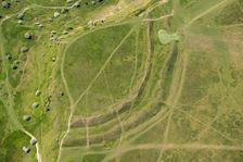 The bivallate Iron Age hillfort of Cleeve Cloud, Cleeve Hill, Gloucestershire, 2023. Creator: Robyn Andrews