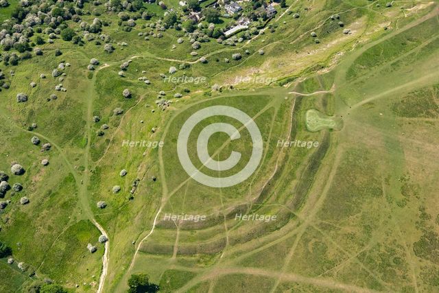 The bivallate Iron Age hillfort of Cleeve Cloud, Cleeve Hill, Gloucestershire, 2023. Creator: Robyn Andrews.