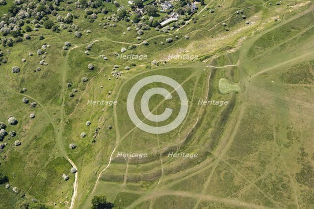 The bivallate Iron Age hillfort of Cleeve Cloud, Cleeve Hill, Gloucestershire, 2023. Creator: Robyn Andrews.
