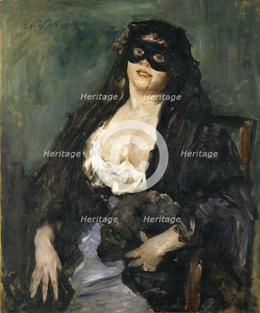 The Black Mask. Artist: Corinth, Lovis (1858-1925)