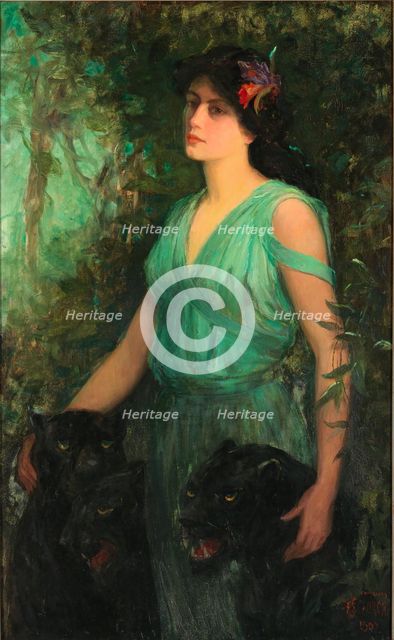 The Black Orchid, 1907. Creator: Frederick Stuart Church.